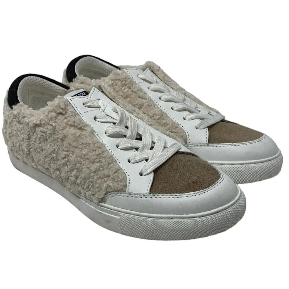Kenneth Cole Shoes Women’s 6 Guard Cozy EO Natural/Taupe Sneakers NEW